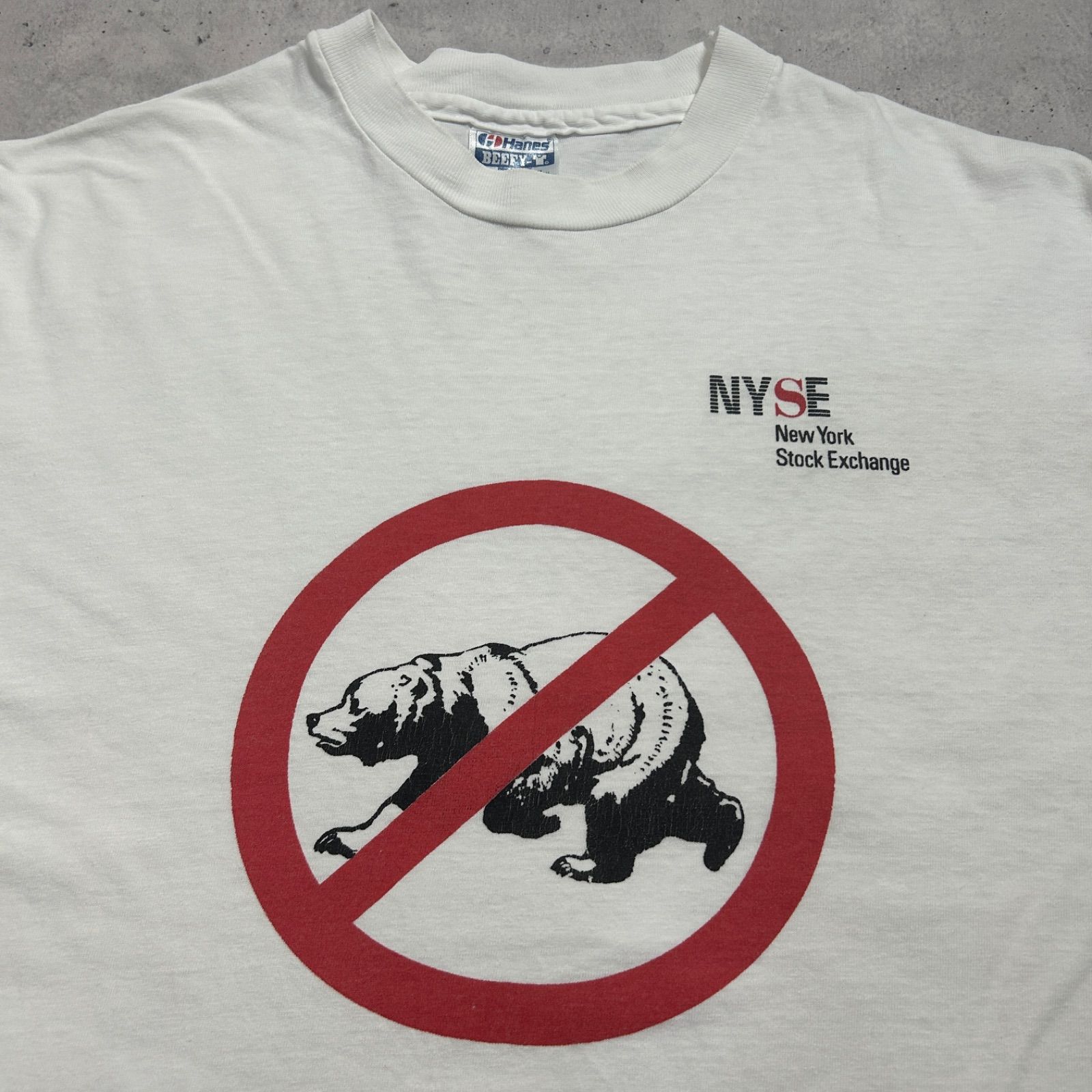 【極希少】80s 90s Hanes BEEFY-T NYSE 