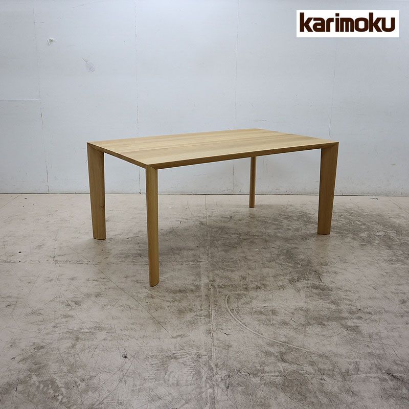 ◆展示美品◆ Karimoku カリモク DU5200 ダイニングテーブル/食堂テーブル 1500×900 オーク材 ピュアオーク色 27万