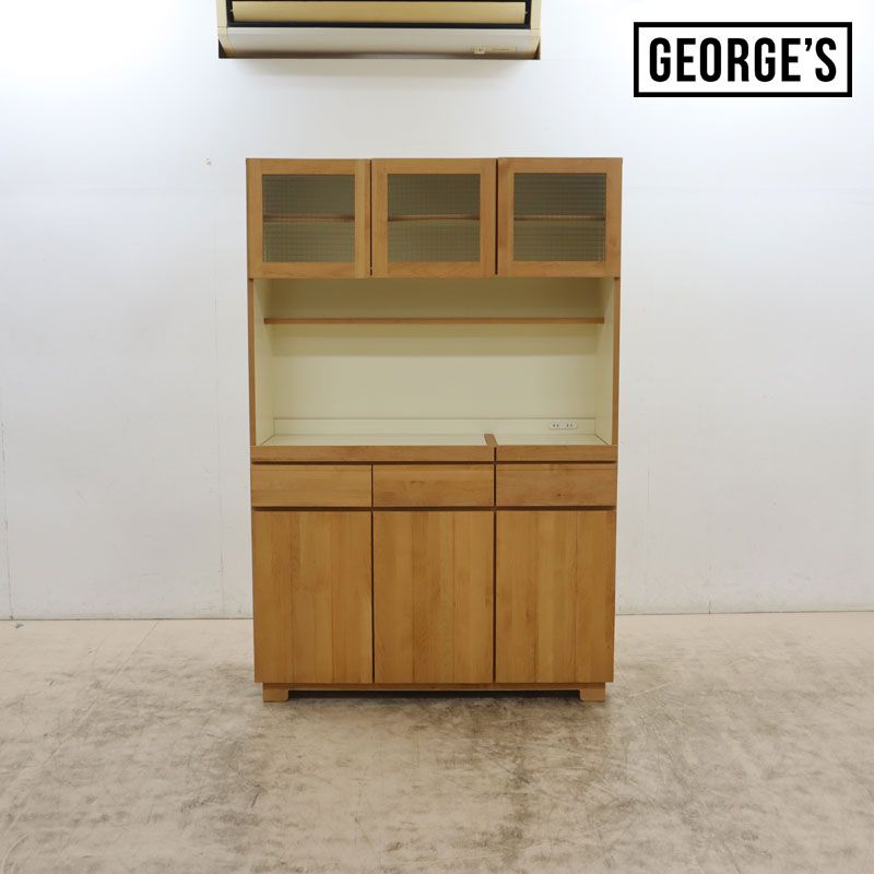 ◆展示品◆ GEORGE'S ジョージズ ミエル 120 キッチンキャビネット キッチンボード/オープンボード/食器棚/レンジボード