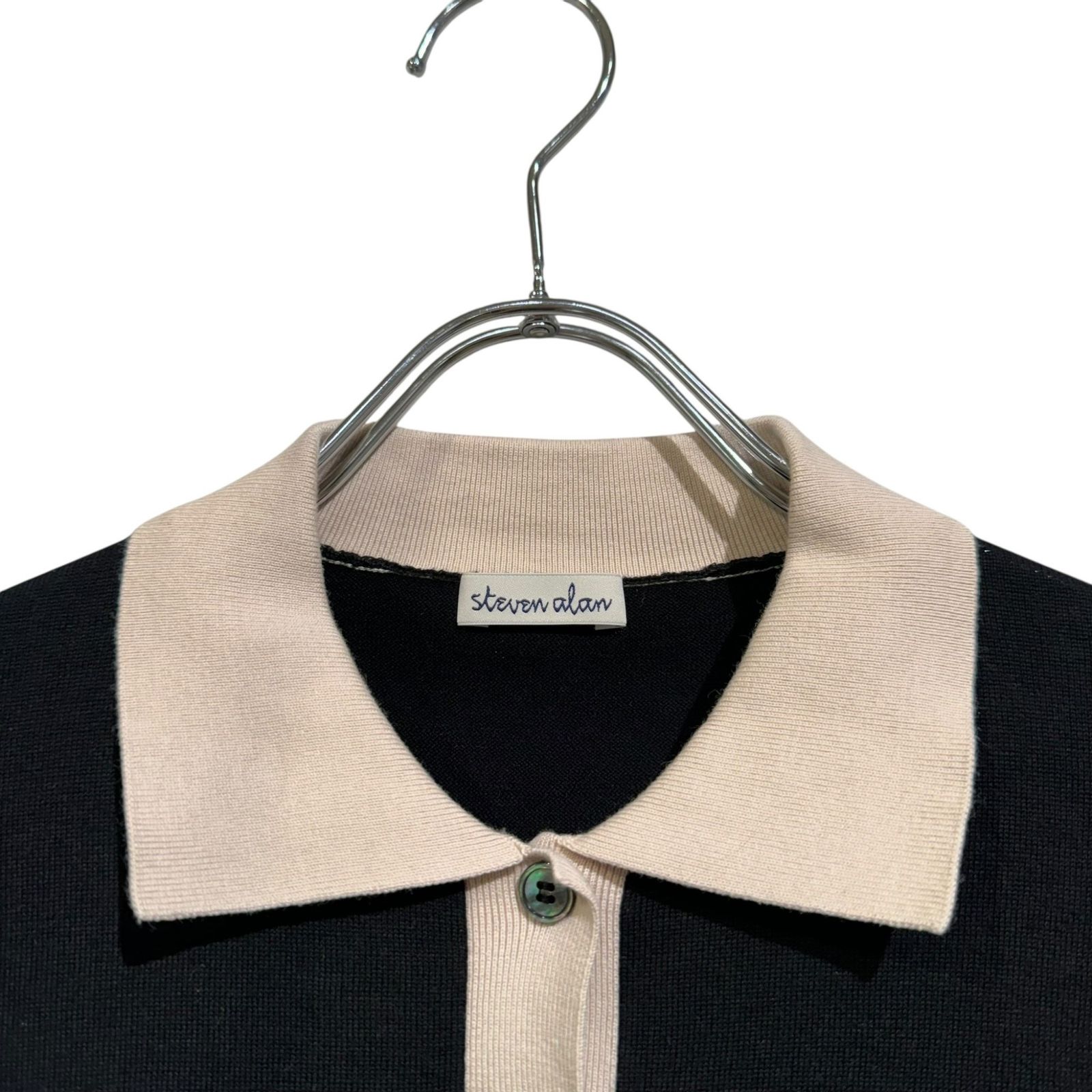 Steven Alan (スティーブンアラン) バイカラーショートスリーブポロ 