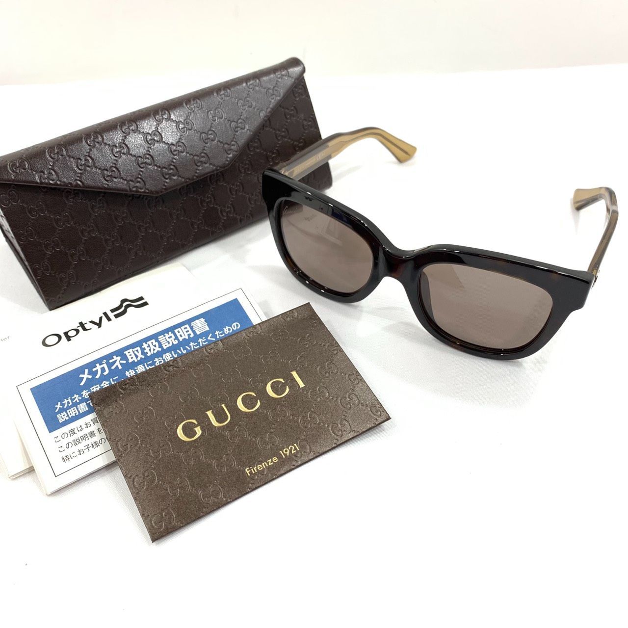 美品!! 付属品完備!!】GUCCI グッチ サングラス アジアンフィット 