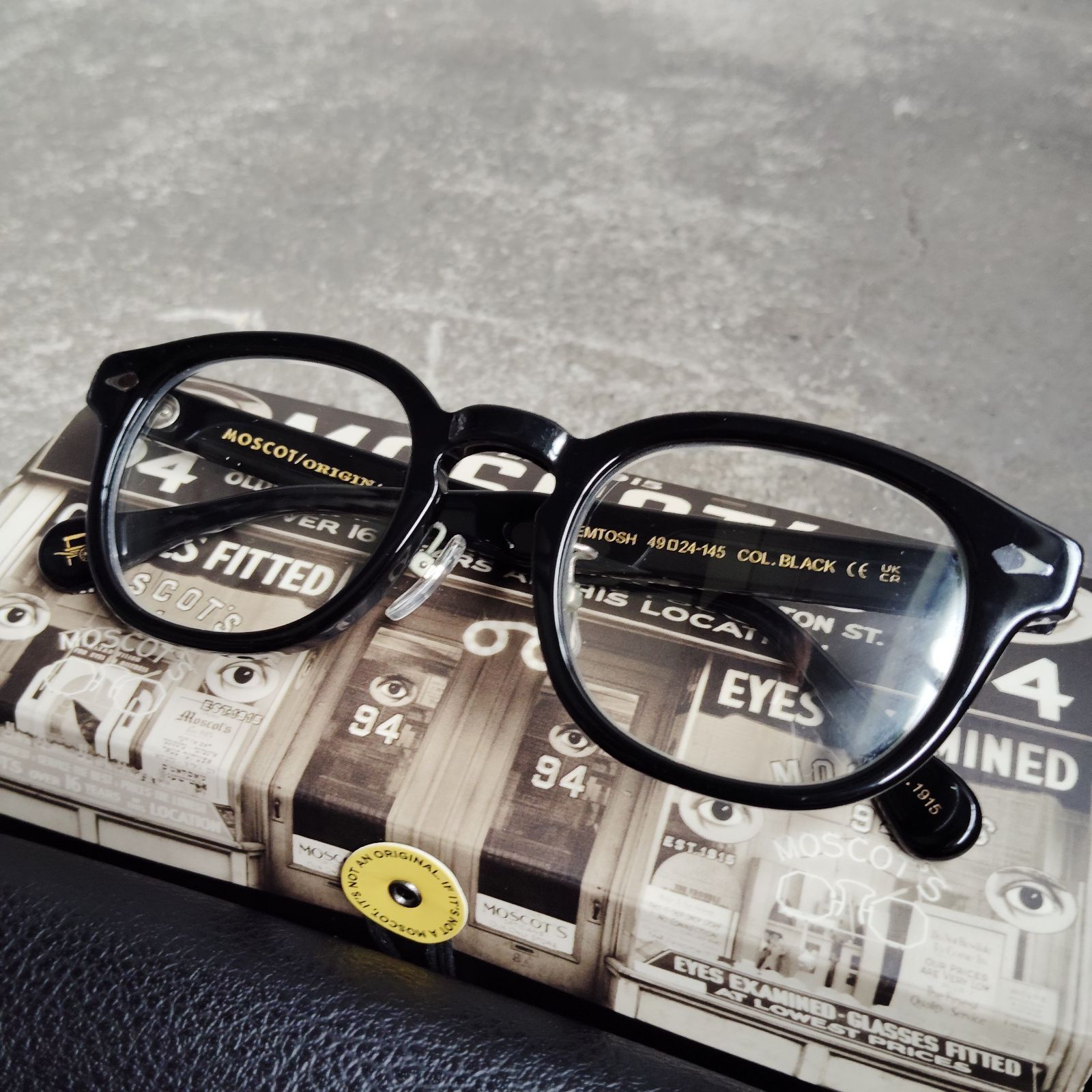 MOSCOT LEMTOSH BLACK 49サイズ モスコット レムトッシュ ブラック 