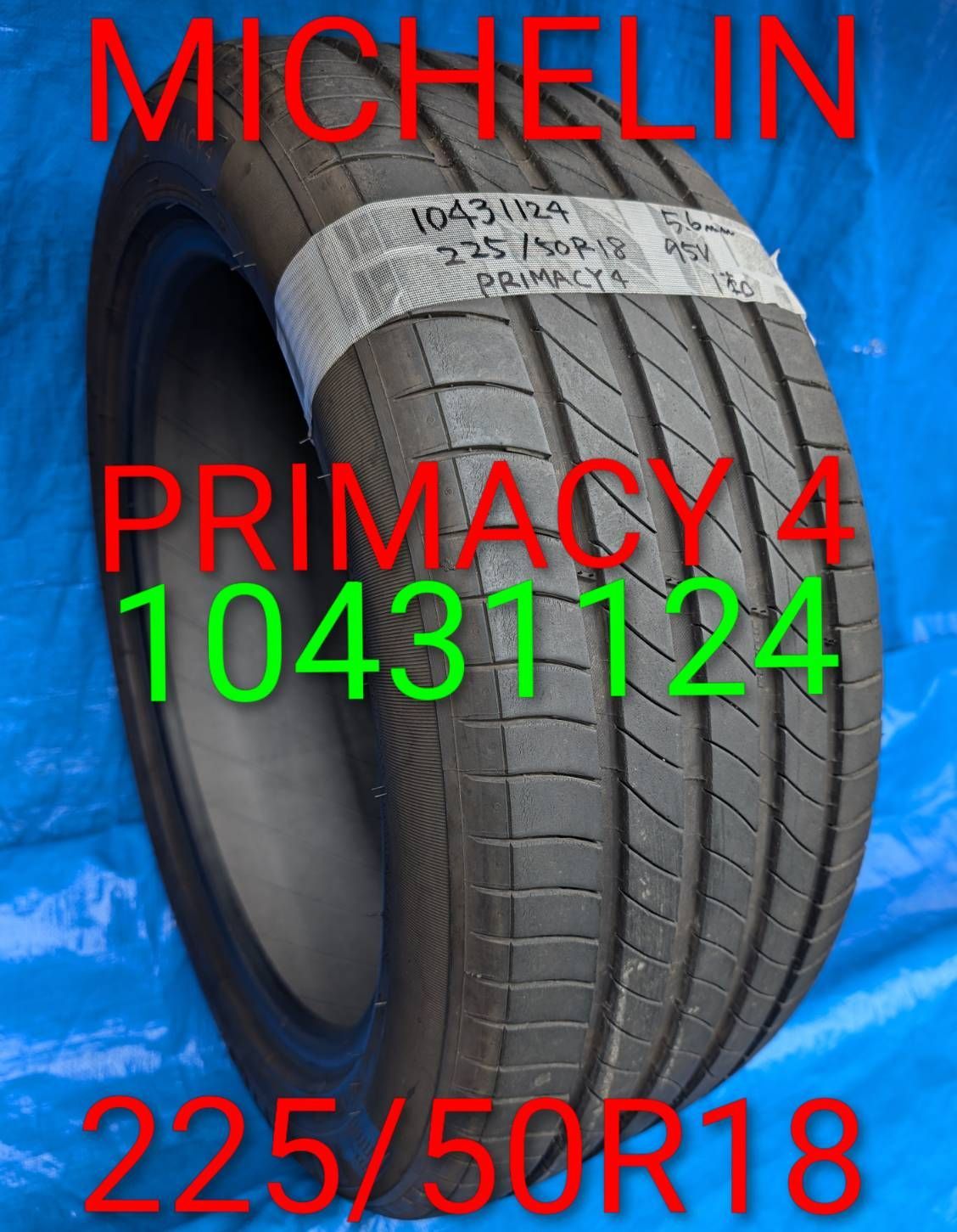 (1043) 225/50R18 95V MICHELIN PRIMACY 4　2024年製【北海道北海道・沖縄・個人宅は別途送料が必要　法人宛で送料無料！一般・個人のお客様も大歓迎！(説明欄参照)】