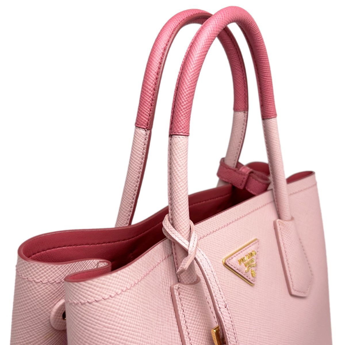 【中古】 プラダ PRADA ハンドバッグ 2WAY ダブルバッグ サフィアーノ キュイール レザー 1BG887 ピンク ゴールド レディース 【中古】 プラダ PRADA ハンドバッグ 2WAY ダブルバッグ サフィアーノ キュイール レザー 1BG887 ピンク ゴールド レディース