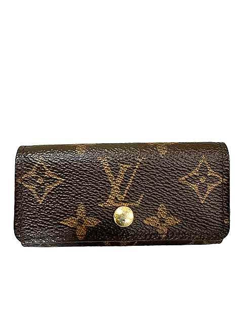 【中古】ルイヴィトン Louis Vuitton モノグラム ミュルティクレ4 M62631 キーケース ※イニシャル入り＿S13＿セルモアから出品＿s-0706-r13