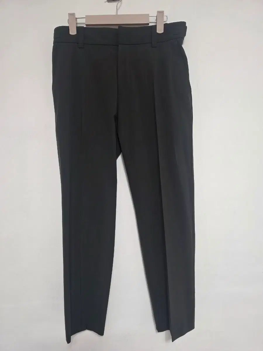 ハンサムシステム SYSTEM スリムフィット ウールブレンド パンツ 82 DARK KHAKI