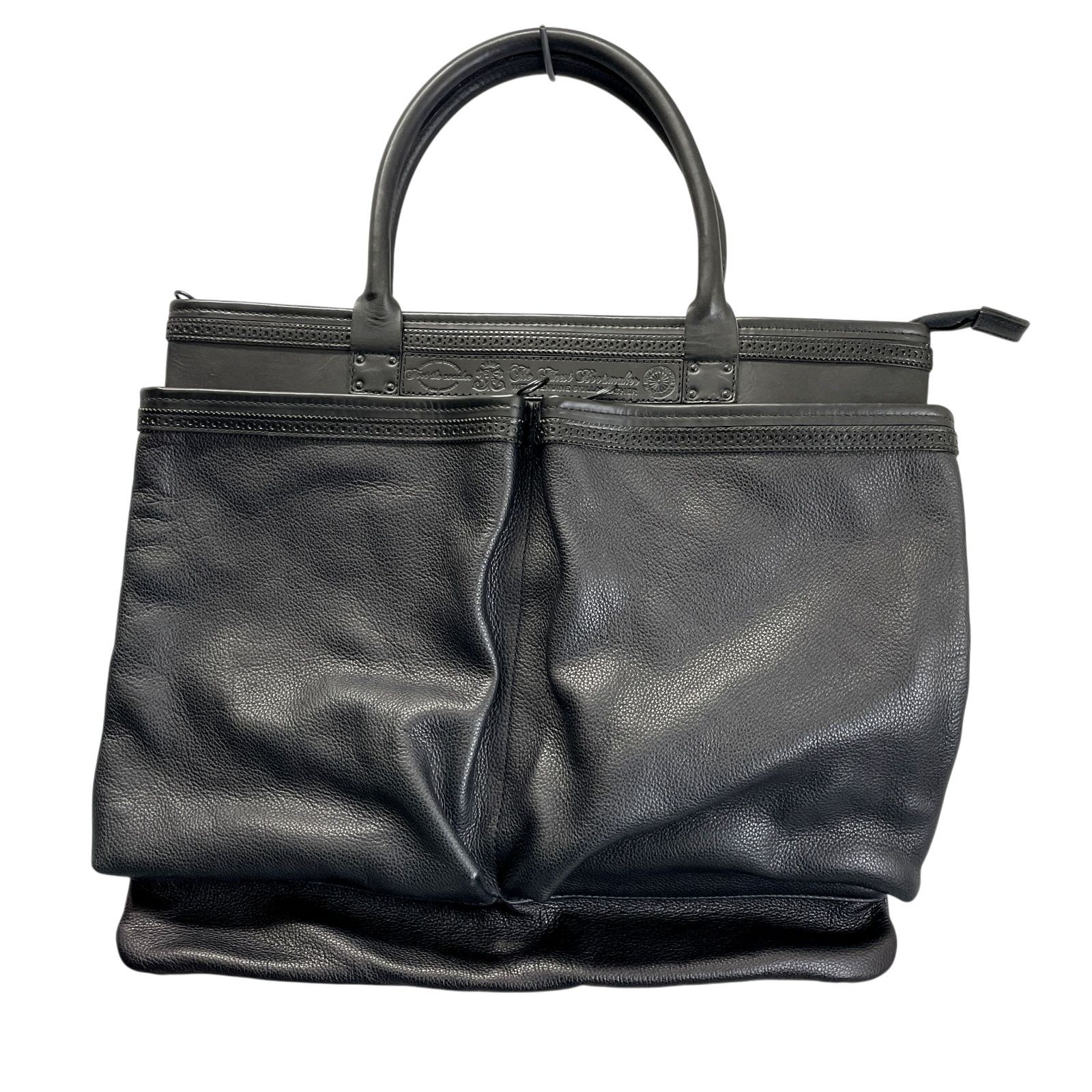 foot the coacher フット ザ コーチャー　ヘルメットバッグ　ブラック　黒　レザー　トート