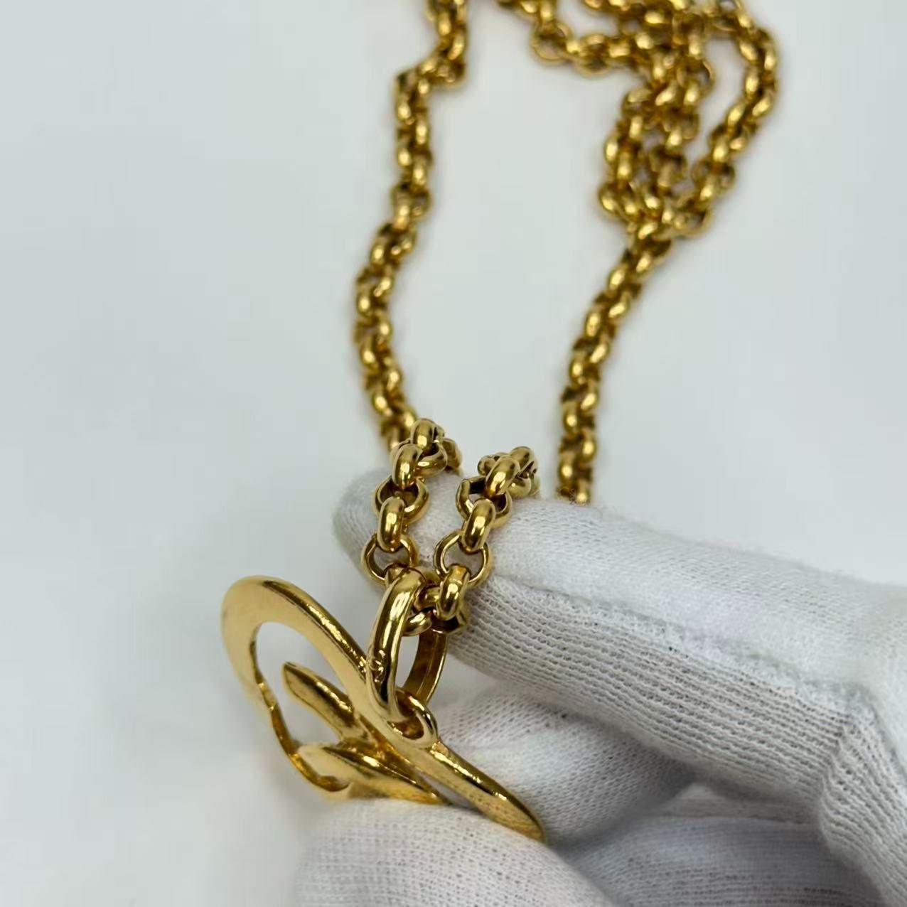 CHANEL ココマーク 95P ゴールド メタル ハート GP ネックレス - メルカリ