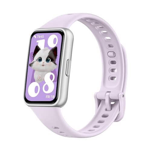 HUAWEI Band 11 スマートウォッチ 8.99mm/16g薄型軽量ボディ 24時間睡眠管理 1500nits高輝度 1.62大画面 14日間持続バッテリー 情緒モニタリング LINE通知 パープルma e7bc2b3b