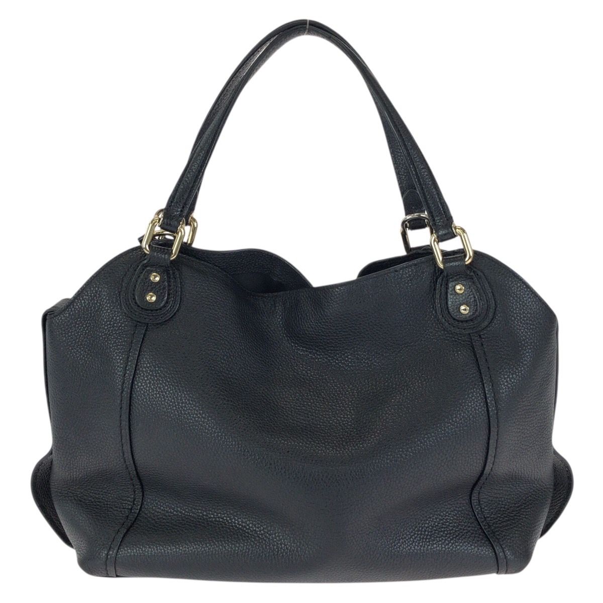 美品 COACH コーチ イーディー 2way ブラック 黒 ゴールド金具 レザー 