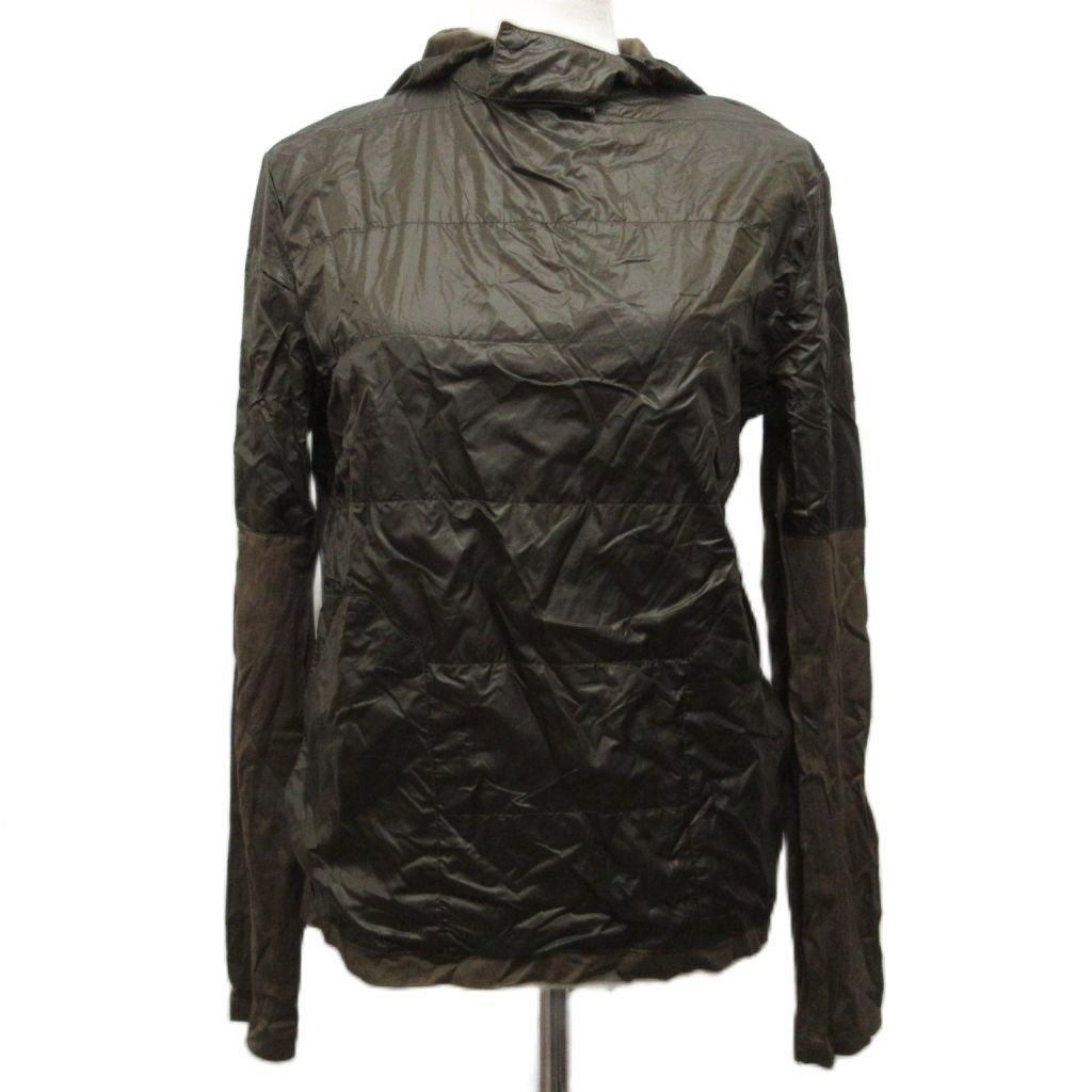 バレンシアガ BALENCIAGA パーカー フーディー プルオーバー カットソー 長袖 切替 XS カーキ 248156 TT953