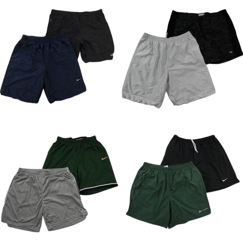 古着卸 まとめ売り ブランドMIX ショートパンツ 8枚セット ( メンズ 2XL ) ノースフェイス ナイキ チャンピオン 中古 古着 NF1121