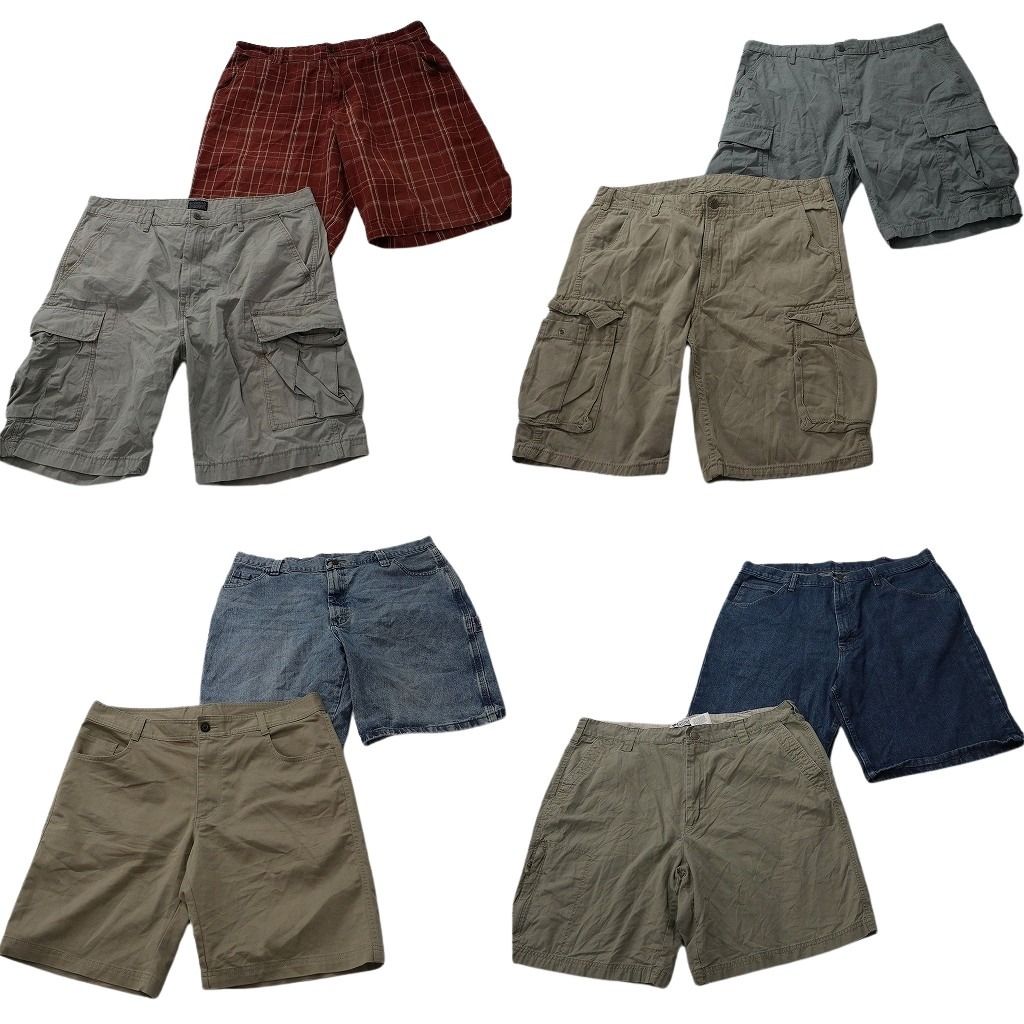 古着卸 まとめ売り ブランドMIX ショートパンツ 8枚セット ( メンズ 38 ) コロンビア リーバイス ラングラー 中古 古着 NF1167