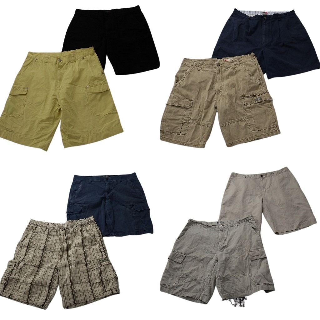 古着卸 まとめ売り ブランドMIX ショートパンツ 8枚セット ( メンズ 36 ) コロンビア リーバイス トミー ラコステ 中古 古着 NF1173