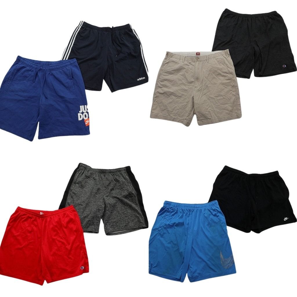 古着卸 まとめ売り ブランドMIX ショートパンツ 8枚セット ( メンズ 2XL ) リーバイス ナイキ チャンピオン アディダス 中古 古着 NF1181