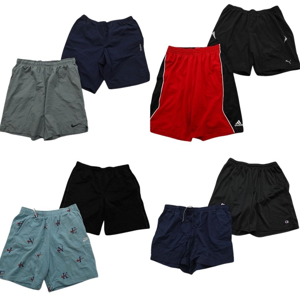 古着卸 まとめ売り ブランドMIX ショートパンツ 8枚セット ( メンズ XL ) コロンビア アディダス ナイキ リーボック 中古 古着 NF1183