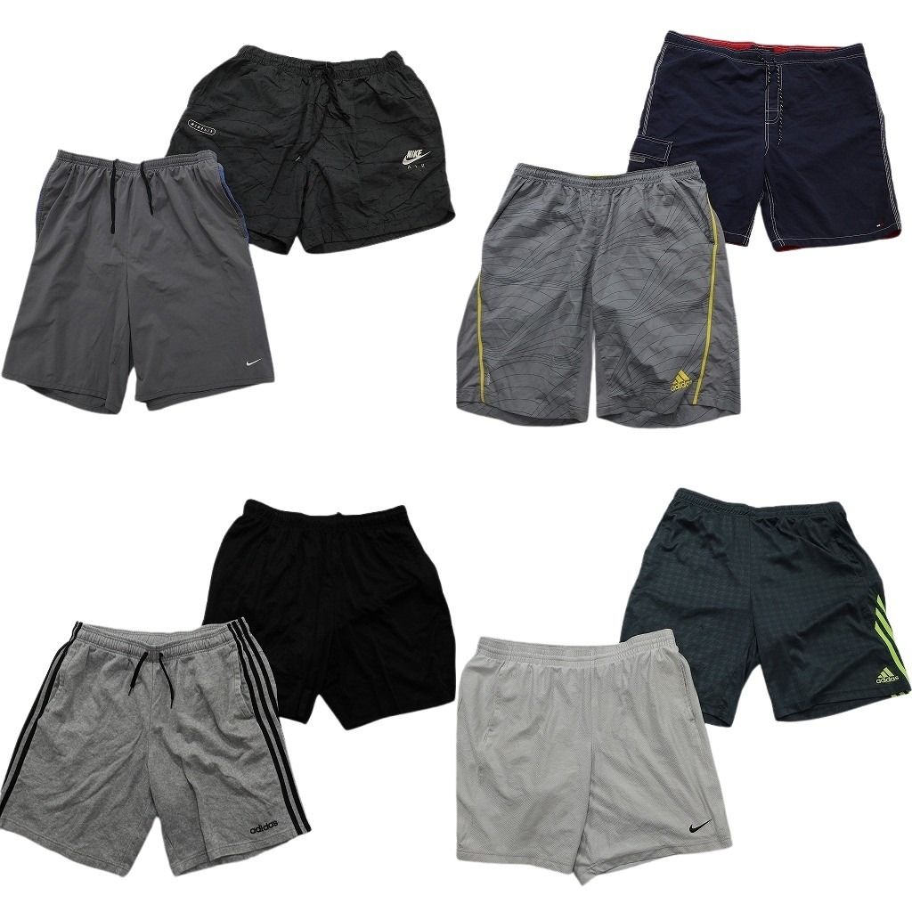 古着卸 まとめ売り ブランドMIX ショートパンツ 8枚セット ( メンズ XL ) トミーヒルフィガー ナイキ アディダス 中古 古着 NF1185