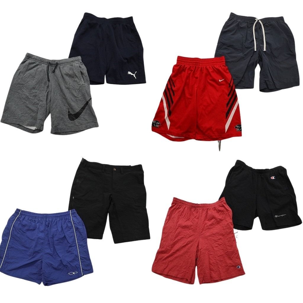古着卸 まとめ ブランドMIX ショートパンツ 8枚セット ( メンズ M ) ナイキ チャンピオン オーシャンパシフィック プーマ 中古 古着 NF1193