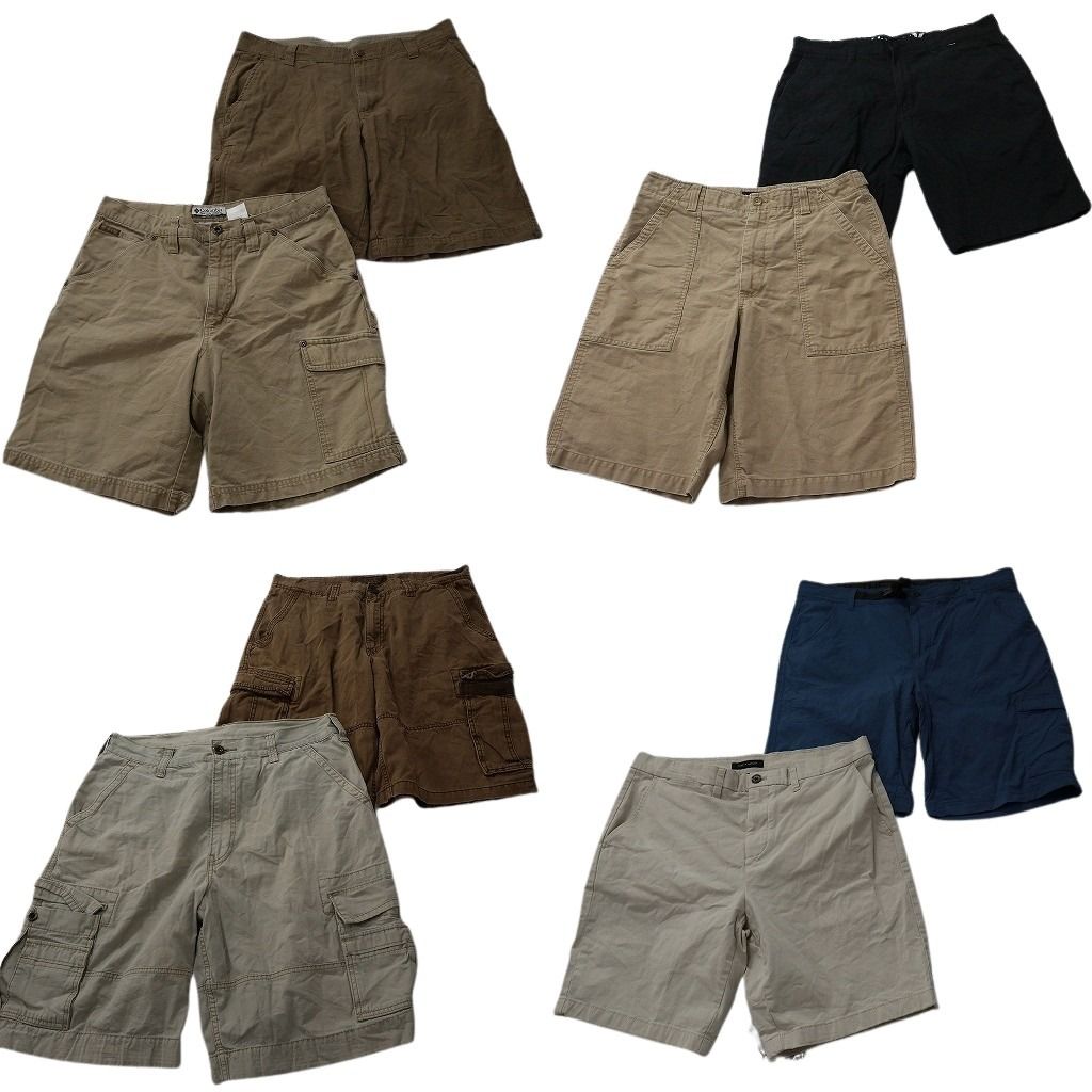 古着卸 まとめ売り ブランドMIX ショートパンツ 8枚セット ( メンズ 34 ) コロンビア トミー オールドネイビー 中古 古着 NF1223