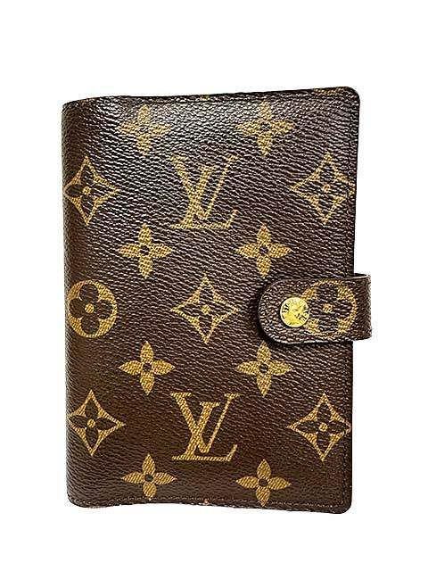 【中古】【美品】LOUIS VUITTON ルイヴィトン アジェンダ PM モノグラム 手帳カバー 小物　※イニシャルあり※＿S13＿セルモアから出品＿s-0707-r13