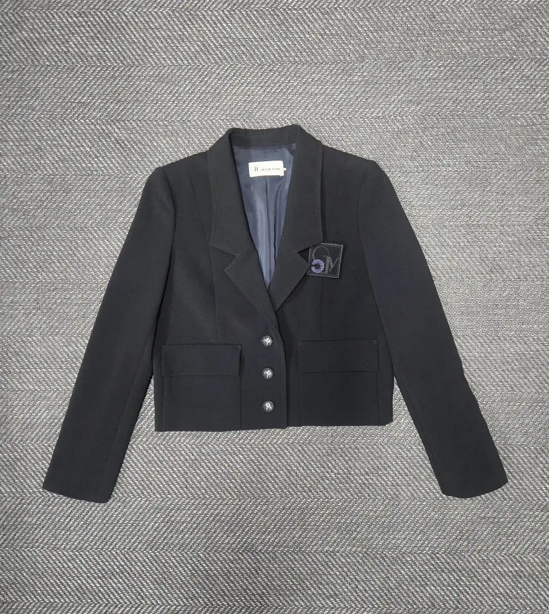 イッミシャ itMICHAA ブラック クロップドジャケット