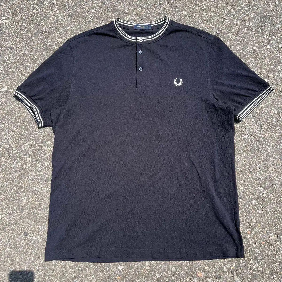 フレッドペリー ヘンリーネックツインチップジャージTシャツ