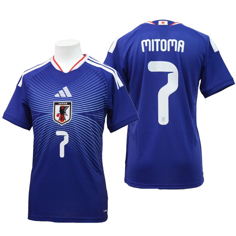 アディダス サッカー日本代表 2026 ホーム レプリカ ユニフォーム 背番号7 三笘薫 レプリカ ウェア JAPAN 26SS(DAZ45 三笘薫7)、三笘薫(7)
