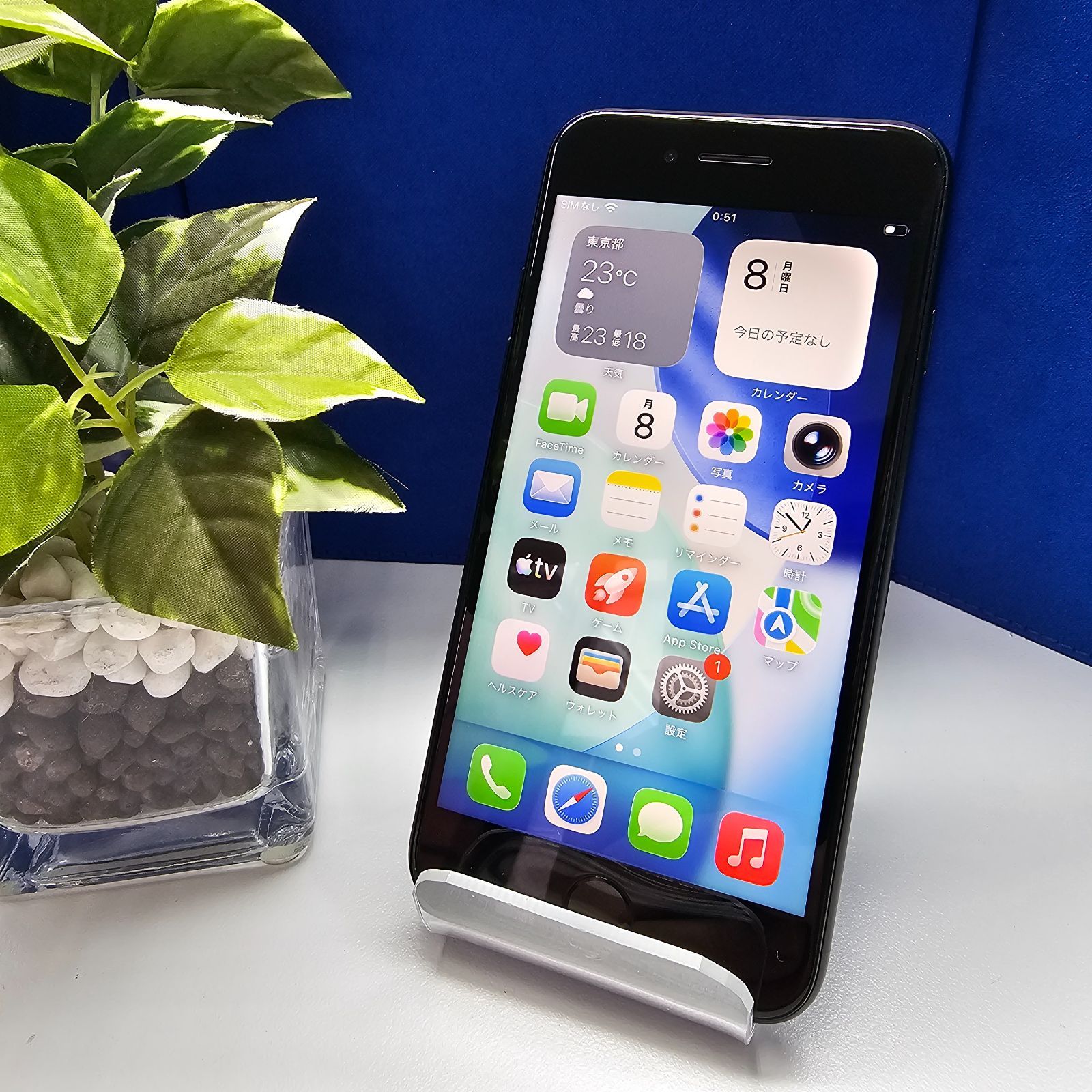 iPhoneSE2 64GB Black SIMフリー バッテリー100% - メルカリ