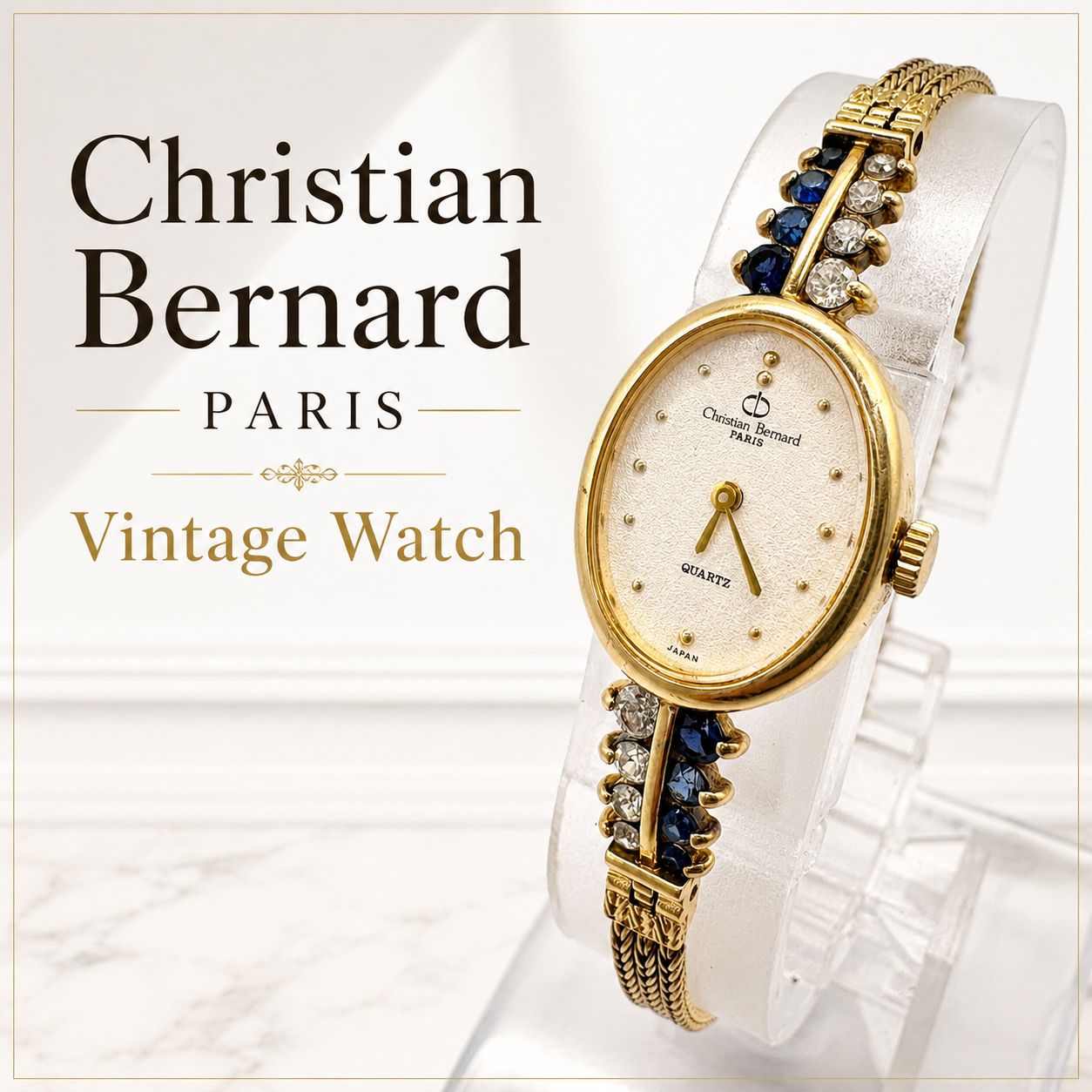 Christian Bernard PARIS クォーツ 装飾腕時計 不動
