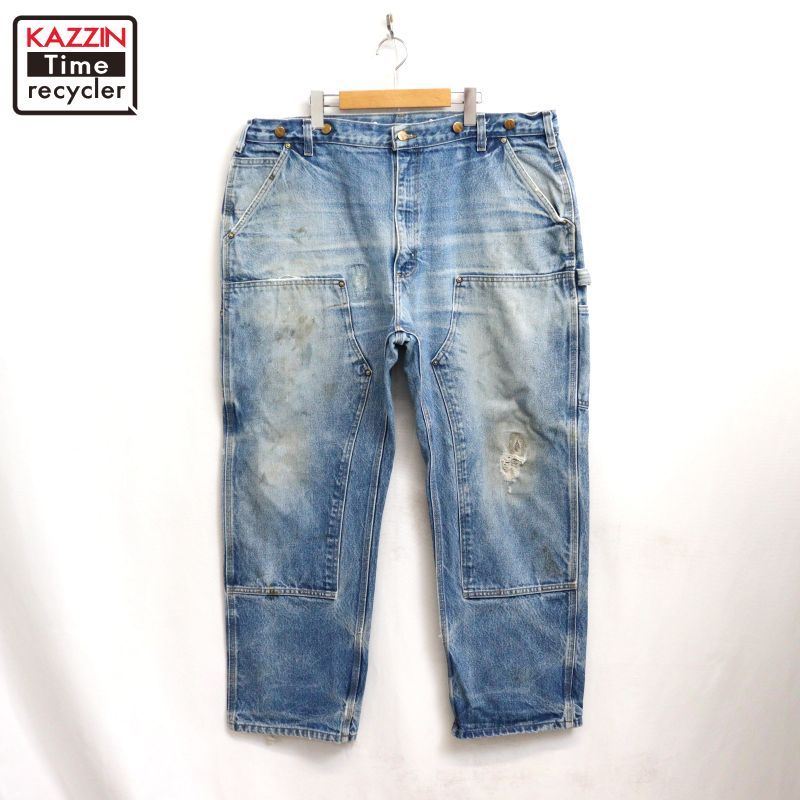 00s Carhartt デニム ダブルニー ペインターパンツ メンズ XL~サイズ相当 ビッグサイズ オーバーサイズ