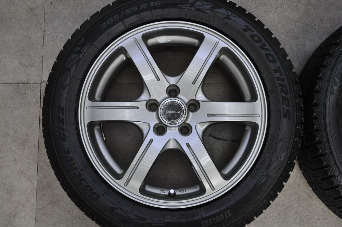 スタッドレス】バルミナ 16in 6.5J+46 PCD100 トーヨー オブザーブ 