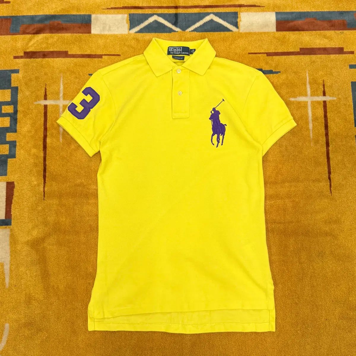 ポロラルフローレン ビックポニー ロゴ チーフキープ pk 半袖 カラーTシャツ Y2K N1539