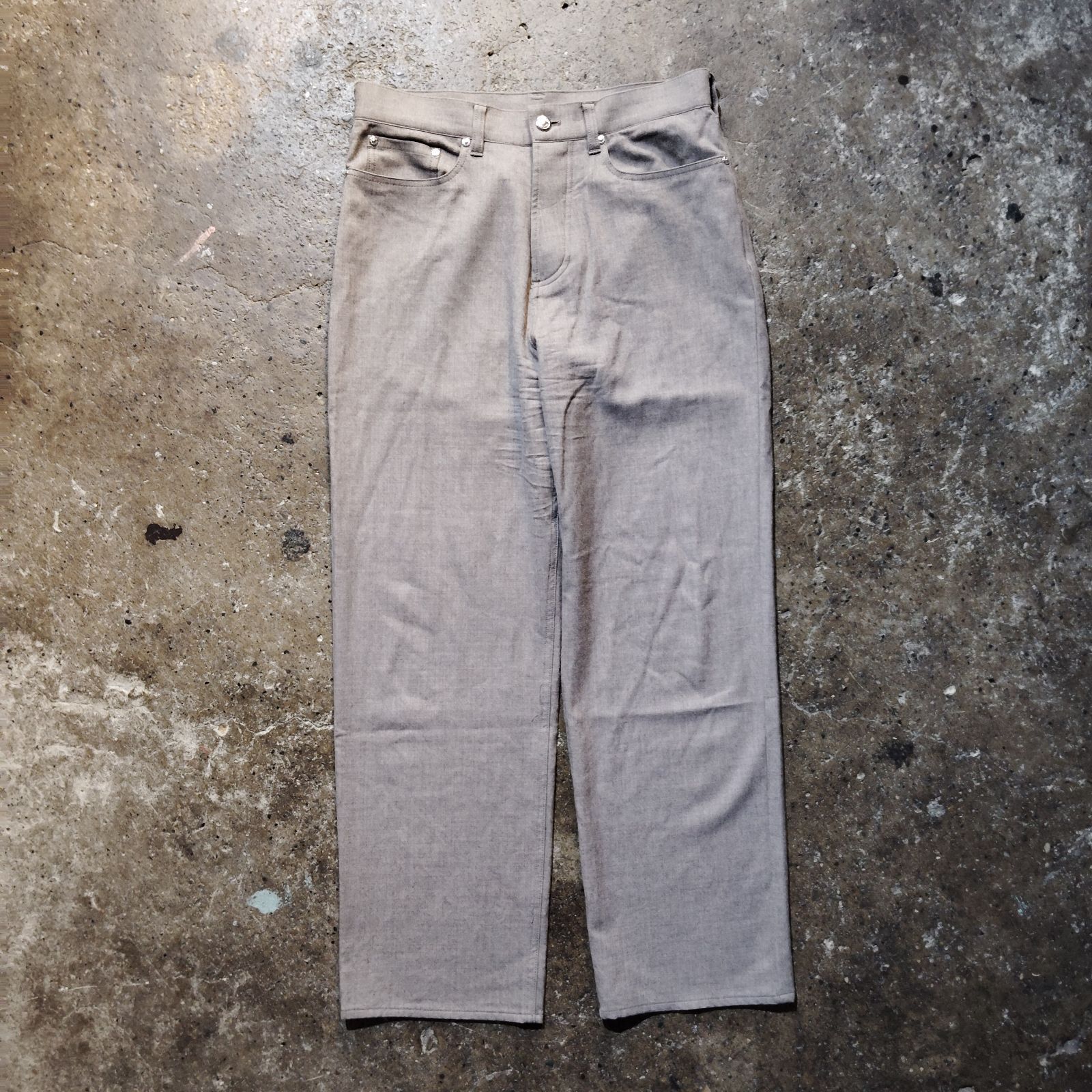 Paul Smith 25ss ウールストレッチ ワイドストレートパンツ M ポールスミス 2025ss