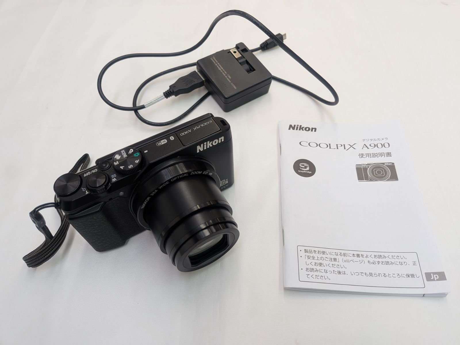 N【保管品】NIKON COOLPIX A900 ブラック コンデジ コンパクト デジタルカメラ ジャンク品