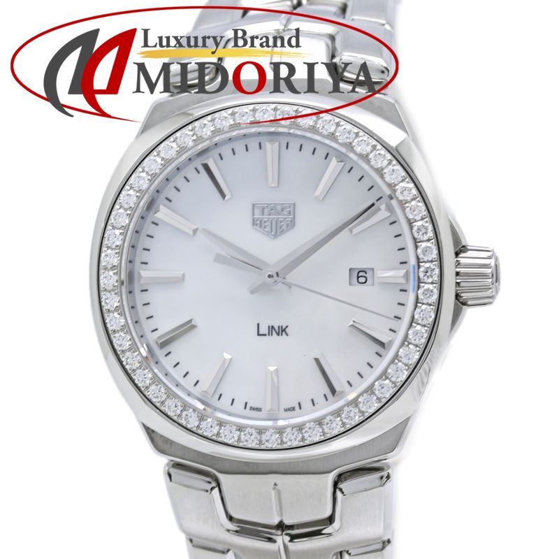 TAG HEUER タグホイヤー リンク ダイヤモンド WBC1314.BA0600 【磨き済/電池交換済】【中古】腕時計 レディース ステンレススチール /40439