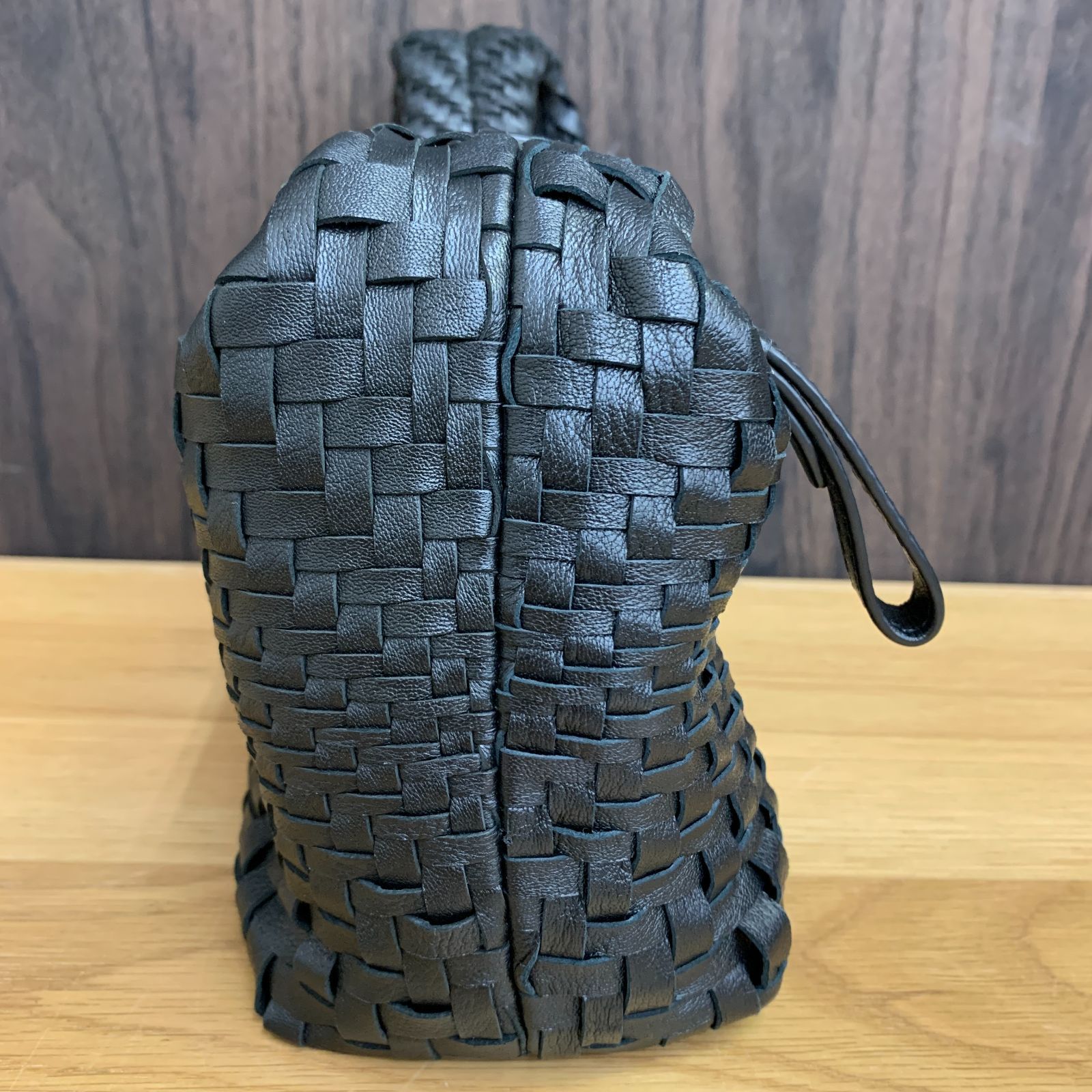 美品】コールハーン 羊革 イントレチャート ミニ ホーボーバッグ 