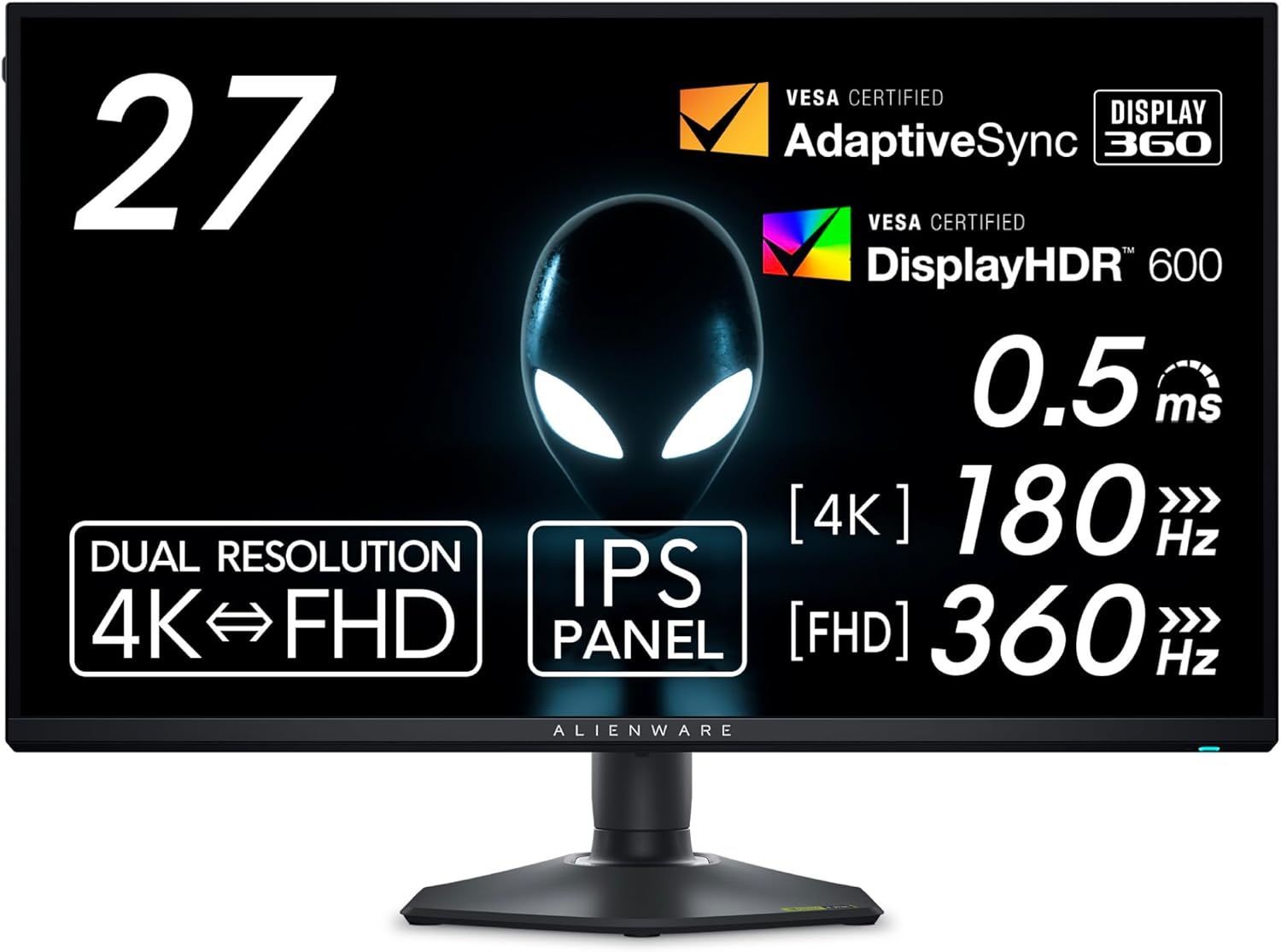 Dell Alienware AW2725QF-A 27インチ ゲーミングモニター ++924335
