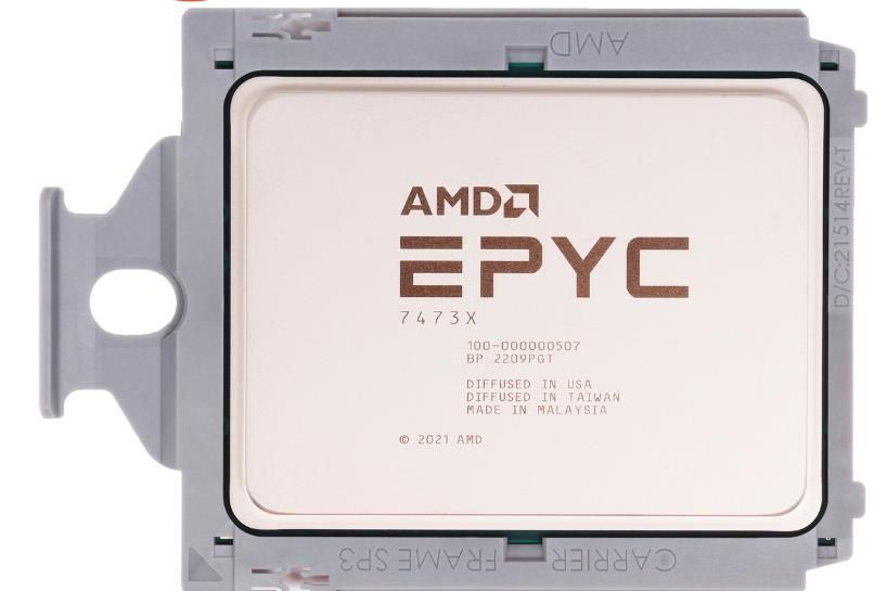 AMD EPYC 7473X 24C 48T 2.8GHz to 3.7GHz Socket SP3 Milan-X 7NM 768MB 240W Mar 2022