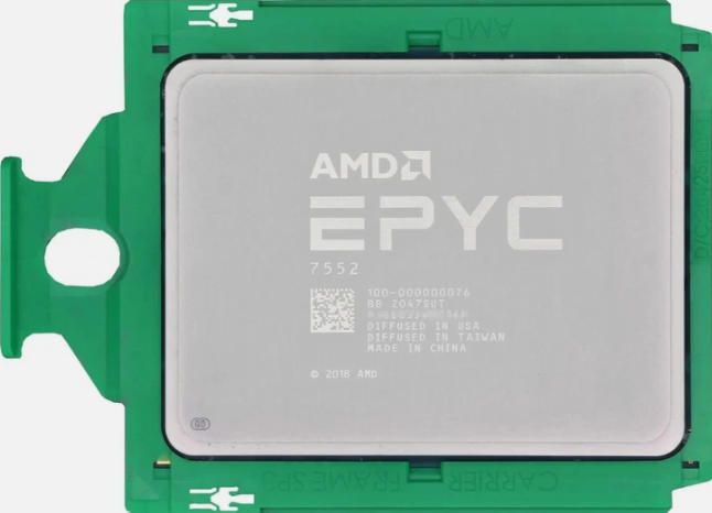 AMD EPYC 7552 48C 96T 2.2GHz to 3.3GHz Socket SP3 Rome 7NM 192MB 200W Aug 2019
