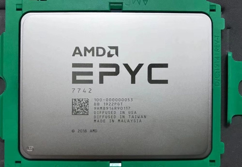 AMD EPYC 7742 64C 128T 2.25GHz to 3.4GHz Socket SP3 Rome 7NM 256MB 225W Aug 2019
