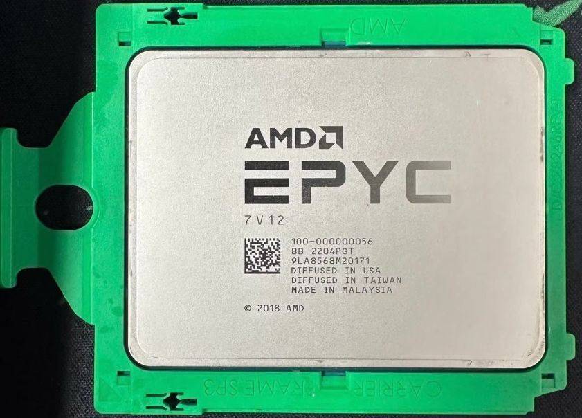 AMD EPYC 7V12 64C 2.4GHz 3.2GHz Socket SP3 256MB 1P 280W DDR4-3200