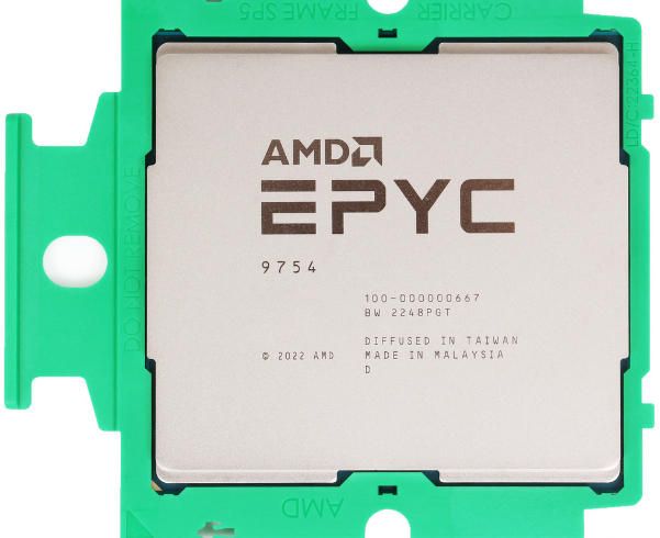 AMD EPYC 9754 128C 256T 2.25GHz to 3.1GHz Socket SP5 Bergamo 5NM 256MB 360W Jun 2023