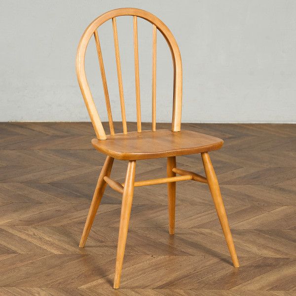 椅子・ソファ イギリス エルム アーコール ERCOL ヴィンテージ 4本 スポーク フープバックチェア ercol 椅子 ダイニングチェア 曲木椅子 材 天然木 英国 シンプル #98313