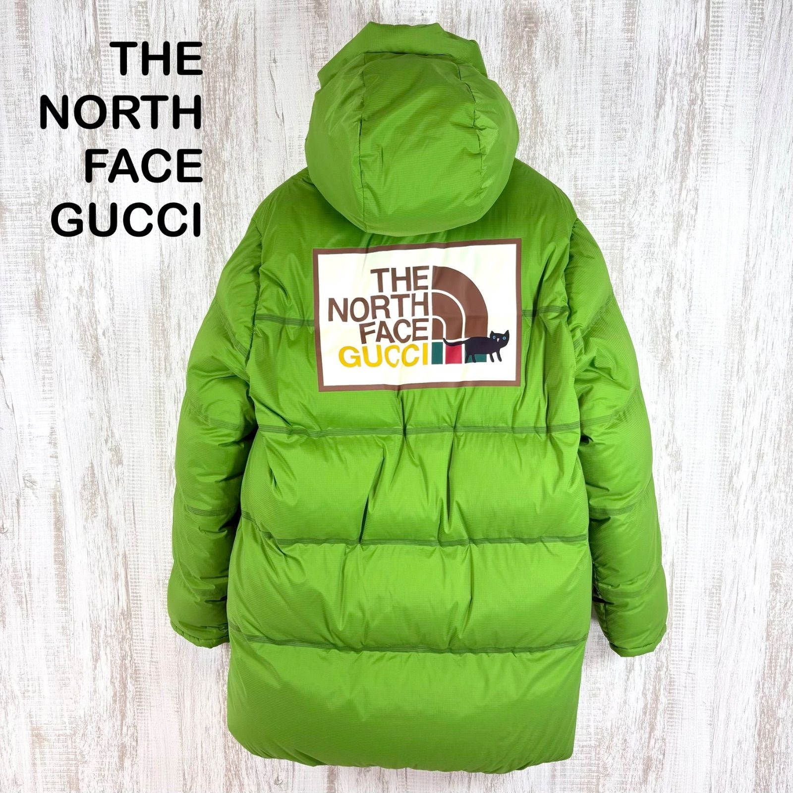 THE NORTH FACE × GUCCI ノースフェイス グッチ コラボ ロング ダウンジャケット グリーン