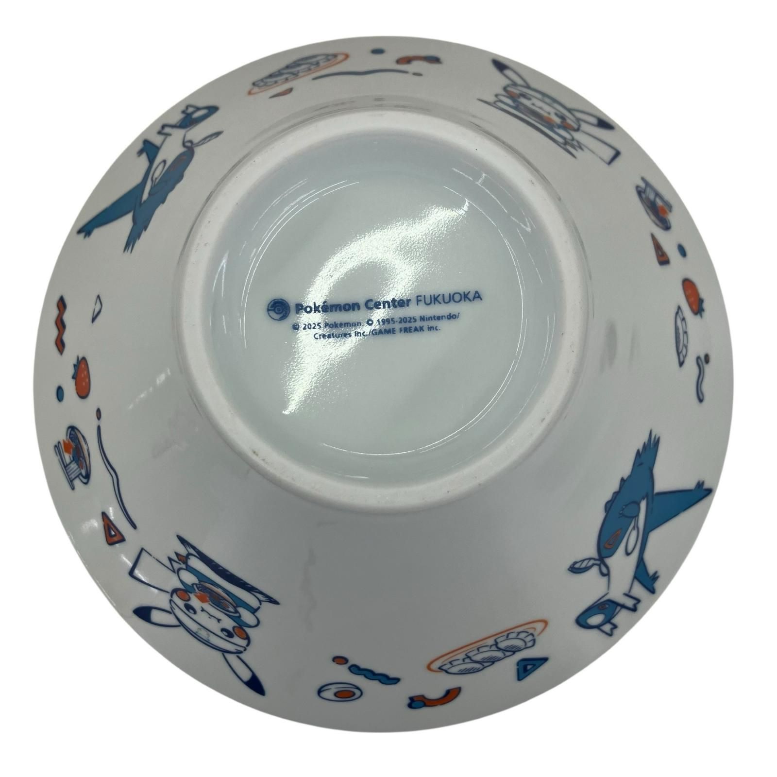 186001 現状品 一風堂 有田焼 どんぶり 白丸 ポケモンセンターフクオカ ホワイト