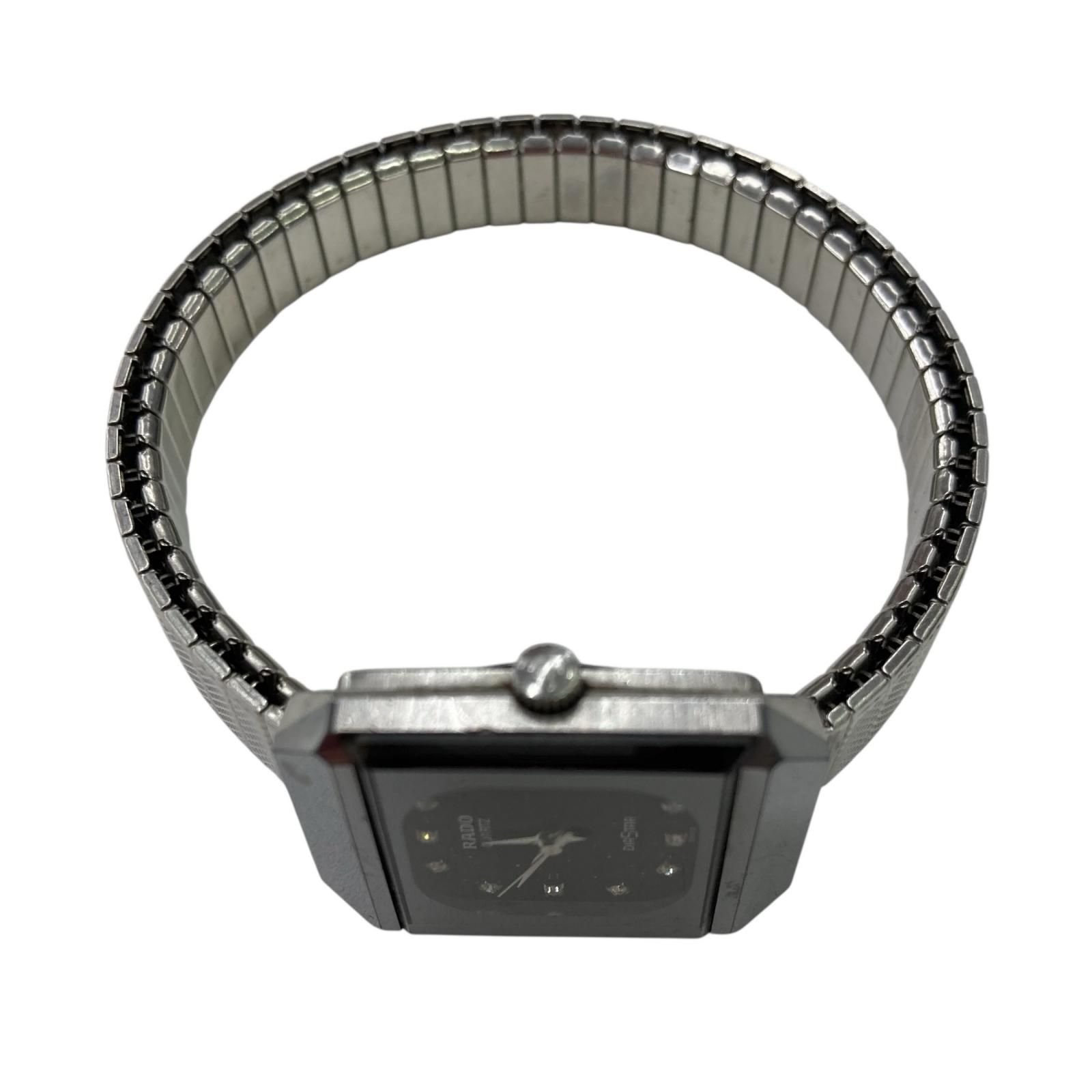 186000 電池切れ RADO ラドー ダイヤスター 文字盤ブラック レディース