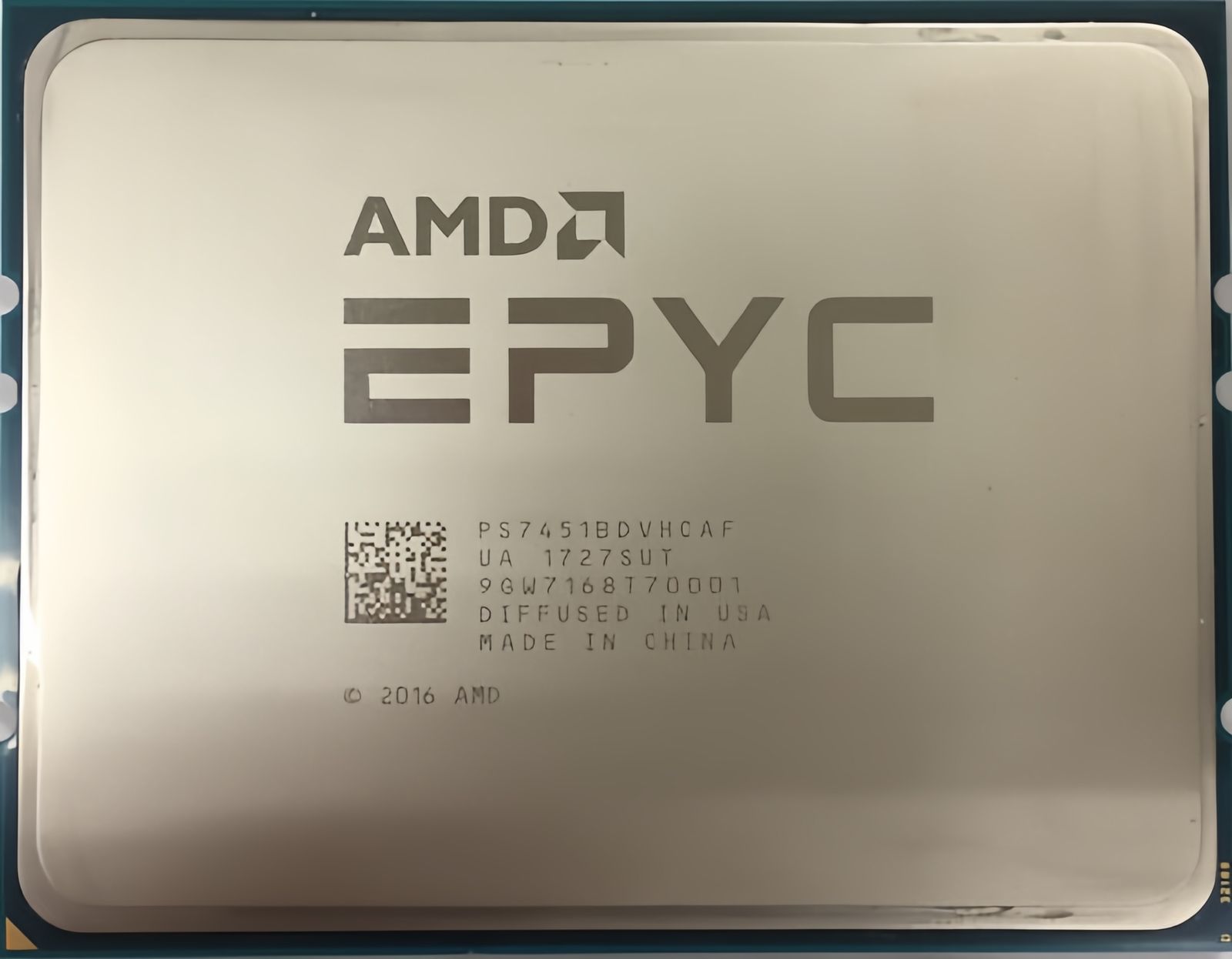 AMD EPYC 7451 24C 48T 2.3GHz to 3.2GHz Socket SP3 Naples 14NM 64MB 180W Jun 2017