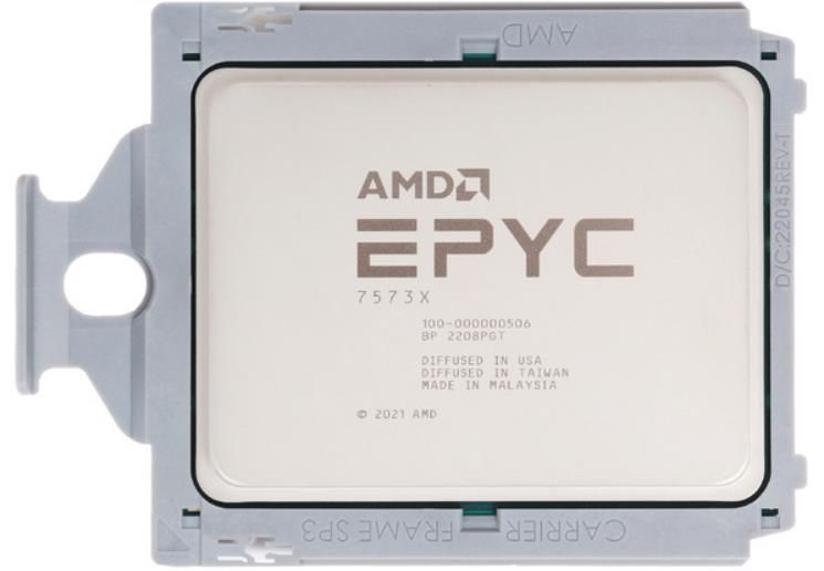 AMD EPYC 7573X 32C 64T 2.8GHz to 3.6GHz Socket SP3 Milan-X 7NM 768MB 280W Mar 2022