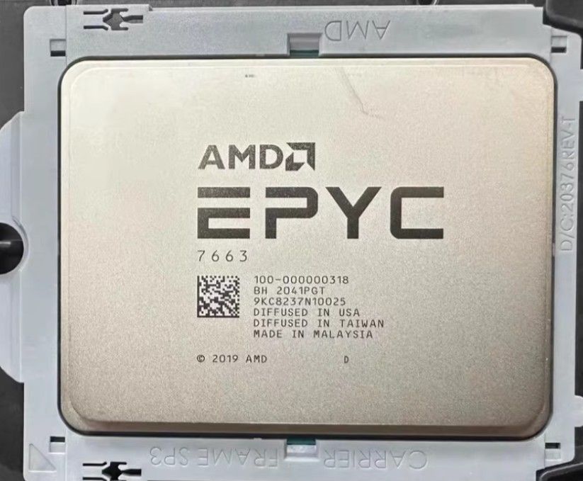 AMD EPYC 7663 56C 112T 2GHz to 3.5GHz Socket SP3 Milan 7NM 256MB 240W Mar 2021