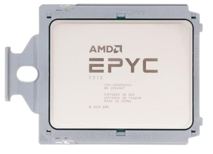 AMD EPYC 7713 64C 128T 2GHz to 3.675GHz Socket SP3 Milan 7NM 256MB 225W Mar 2021